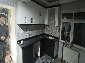 Küçük Mutfaklar İçin L Tipi Mutfak Dolabı Modelleri