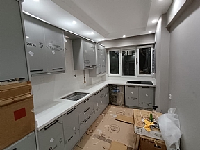 Modern Stil Özel Boyalı Lake Mutfak Tasarımları